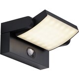 QAZQA Zunanja stenska svetilka črna vklj. LED IP54 s senzorjem gibanja Solar - Judge | Shoptok.si