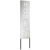 vidaXL Privatnost u vrtu Rezbarija Srebrno 32 x 140 cm Pocinčani čelik | shoptok.hr