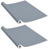  Samoljepljive folije za namještaj 2 kom sive 500 x 90 cm PVC | shoptok.hr