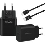 BLAVEC Zidni punjač GaN4 - Tip C - PD QC 30W 3A s kabelom Tip C na Tip C crni | shoptok.hr