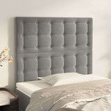  Uzglavlja 2 kom svjetlosiva 100x5x78/88 cm baršunasta Cijene