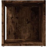  Stranska mizica dimljeni hrast 33x33x34,5 cm konstruiran les, (20714390) | Shoptok.si