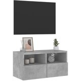  Zidni TV ormarić siva boja betona 60x30x30 cm konstruirano drvo | Eponuda.ba