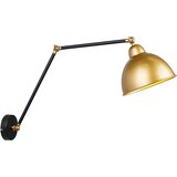 Candellux truck zidna lampa crna+zlatna 1X40W E27 zlatna abažur