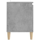 TV ormarić s nogama od masivnog drva boja betona 103,5x35x50 cm | Eponuda.ba