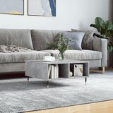  Stolić za kavu siva boja betona 60x60x30 cm konstruirano drvo | Shoptok.si