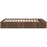  Posteljni okvir rjav hrast 120x190 cm inženirski les | Shoptok.si