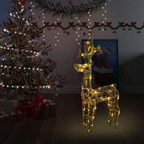 vidaXL Božični jelen 90 LED lučk 60x16x100 cm iz akrila Cene