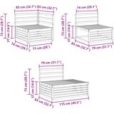  Setovi sofa 5 Komad 277,5 x 198,5 x 73 cm | Eponuda.com