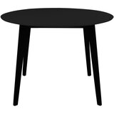 House Nordic Okrogla jedilna miza s črno mizno ploščo 105x105 cm Vojens – | Shoptok.si