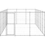 Vanjski kavez za pse od pocinčanog čelika 21,78 m² | shoptok.hr