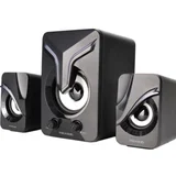 U270 phenix stereo zvučnici black 11W (5W, 2x3W)USB power 3,5mm led