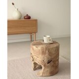 Kave Home Okrugao pomoćni stol od masivne tikovine ø 35 cm Tropicana – | shoptok.hr