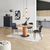 Livetastic JEDILNA MIZA, v celoti masivno akacija črna, barve akacije | Shoptok.si