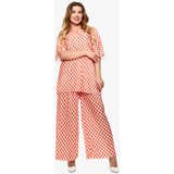 Resti Orange women's pleated patterned set - Clothing | Shoptok.si