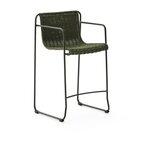 Kave Home Zelena metalna vrtna barska stolica Maurina – | shoptok.hr