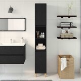  Kupaonski ormar Crni hrast 30 x 30 x 190 cm Konstruirano drvo | shoptok.hr