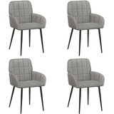 vidaXL Trpezarijske stolice 4 kom. Baršun Svjetlosiva 57 x 50 x 85 cm - Svjetlosiva 4 Cijene