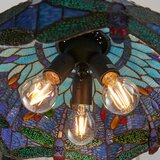  Endon 64080 - Luster na lancu Tiffany DRAGONFLY 3xE27/60W/230V prečnika 41 cm | Eponuda.com