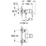 Grohe BauEdge baterija za tuš GR 23333000 | Eponuda.com