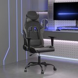  Igraća stolica crno-siva od umjetne kože | shoptok.hr