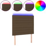  LED uzglavlje tamnosmeđe 100x5x118/128 cm od tkanine | shoptok.hr