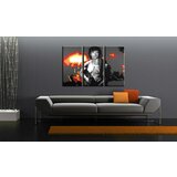  Ručno slikane slike na platnu na platnu POP Art okvirbo 3-dijelna () | shoptok.hr