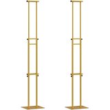  Stalci za sajmove 2 pcs Zlatno 30 x 23,5 x 210 cm Čelik | shoptok.hr
