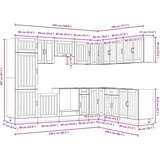  14-dijelni set kuhinjskih ormarića Lucca konstruiranog drva | shoptok.hr