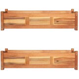  Povišene vrtne gredice 2 kom od drva bagrema 100 x 30 x 25 cm | Eponuda.com