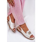 S. BARSKI Elegant Women's Sandals On Flat Heel With Decoration S.Barski | Shoptok.si
