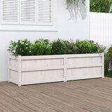 Maison Chic Vrtno cvetlično korito - Cvetlični Lonec belo 180x50x50 cm trdna borovina, (21790342) | Shoptok.si