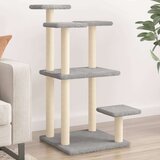 vidaXL Grebalica za mačke s platformama svjetlosiva 98 5 cm | shoptok.hr