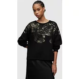 AllSaints Bombažen pulover Ondre ženski, črna barva
