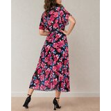 Resti Women's pleated floral midi dress | Shoptok.si