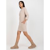 RUE PARIS Dress-LO-SK-LK-259.08-white-beige | Shoptok.si