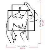 Wallity zidna dekoracija Fit Man, 39x51cm, Crna | Eponuda.com