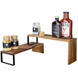55097100-Polica BLACK OUTDOOR KITCHEN 36x16 cm braon/crna
