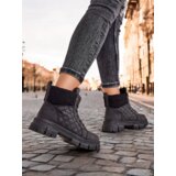 Resti Black women's insulated trapper boots Hogenaf | Shoptok.si