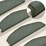  Prostirke za stepenice 15 kom 65x24x4 cm tamnozelene poluokrugle velike | shoptok.hr