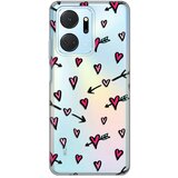  silikonska maska za Honor X7a Heart Pattern Print Skin providna Cene