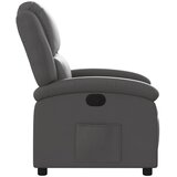  Naslonjač za noge, siva, prava koža | shoptok.hr