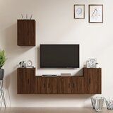  5-dijelni set TV ormarića boja smeđeg hrasta konstruirano drvo | shoptok.hr