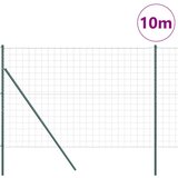  Ograda s postovima Zelena 1,5 x 10 m Čelik | Eponuda.com