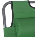  Springos® Vrtna Ležaljka Nulte Gravitacije s Naslonom za Glavu - Zelena | shoptok.hr