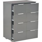 Komoda visoki sjaj siva 60 x 35 x 80 cm od konstruiranog drva | Eponuda.ba