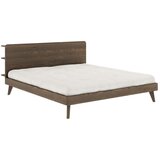 Karup Design Rjava zakonska postelja iz borovega lesa z letvenim dnom 180x200 cm Retreat - Karup Design Cene
