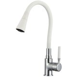 Inter Ceramic slavina za sudoperu Havana, Stojeća, Jednoručna, Hrom, Bela u