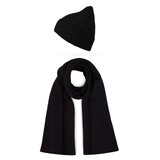 Vuch Set pletene kape i &amp;scaron;ala Rowdy Set Black Slike