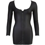 Cottelli družabna obleka z zadrgo s kristali (črna) | Shoptok.si